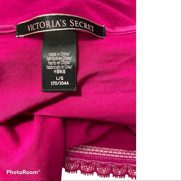 Victoria secret tie bottom lace cami top size Large Pink . - Picture 7 of 7
